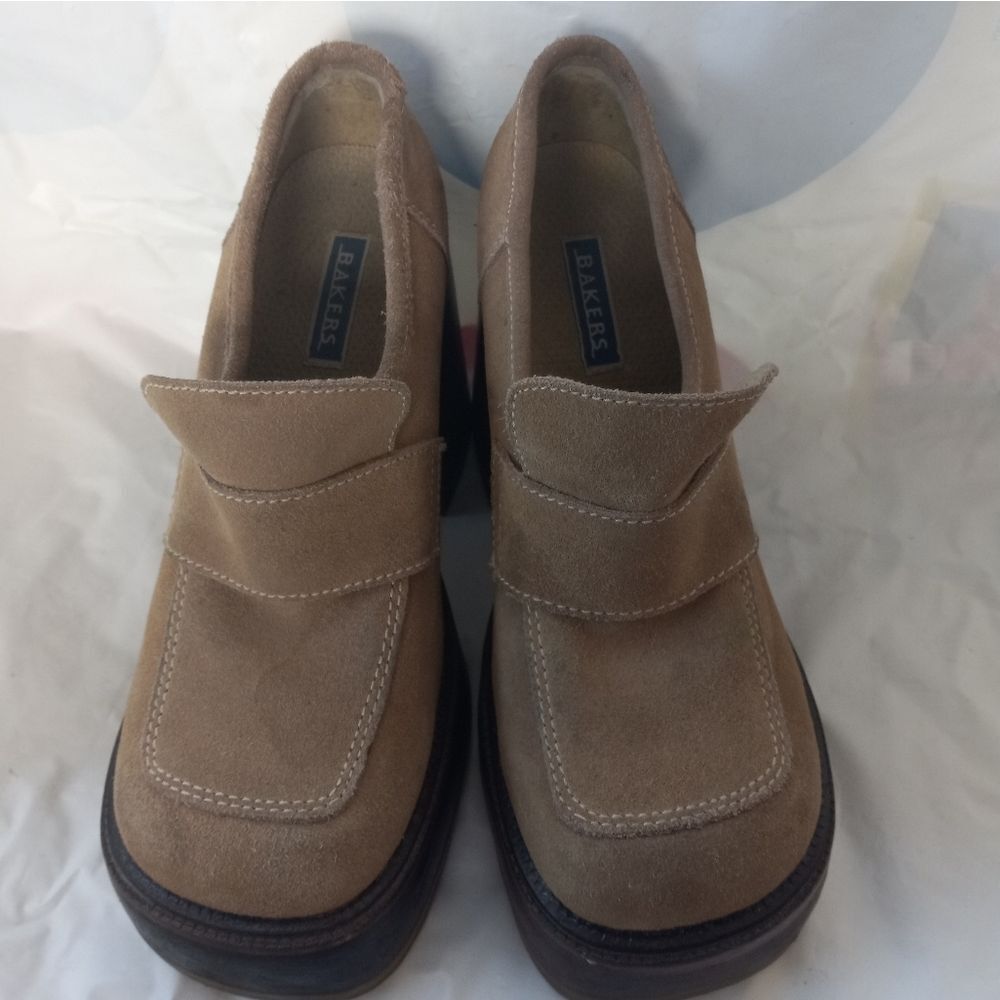 Vintage Bakers Shoes Chunky Block Heel Size 8 US - Picture 10 of 16